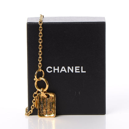 Chanel 31 Rue Cambon Tag Pendant Necklace Gold 7 of 7