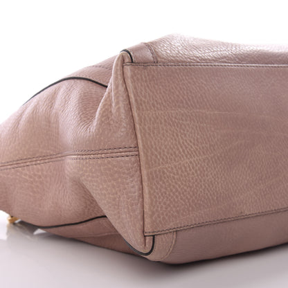 Gucci Pebbled Calfskin Medium Miss GG Top Handle Bag Mauve 10 of 12