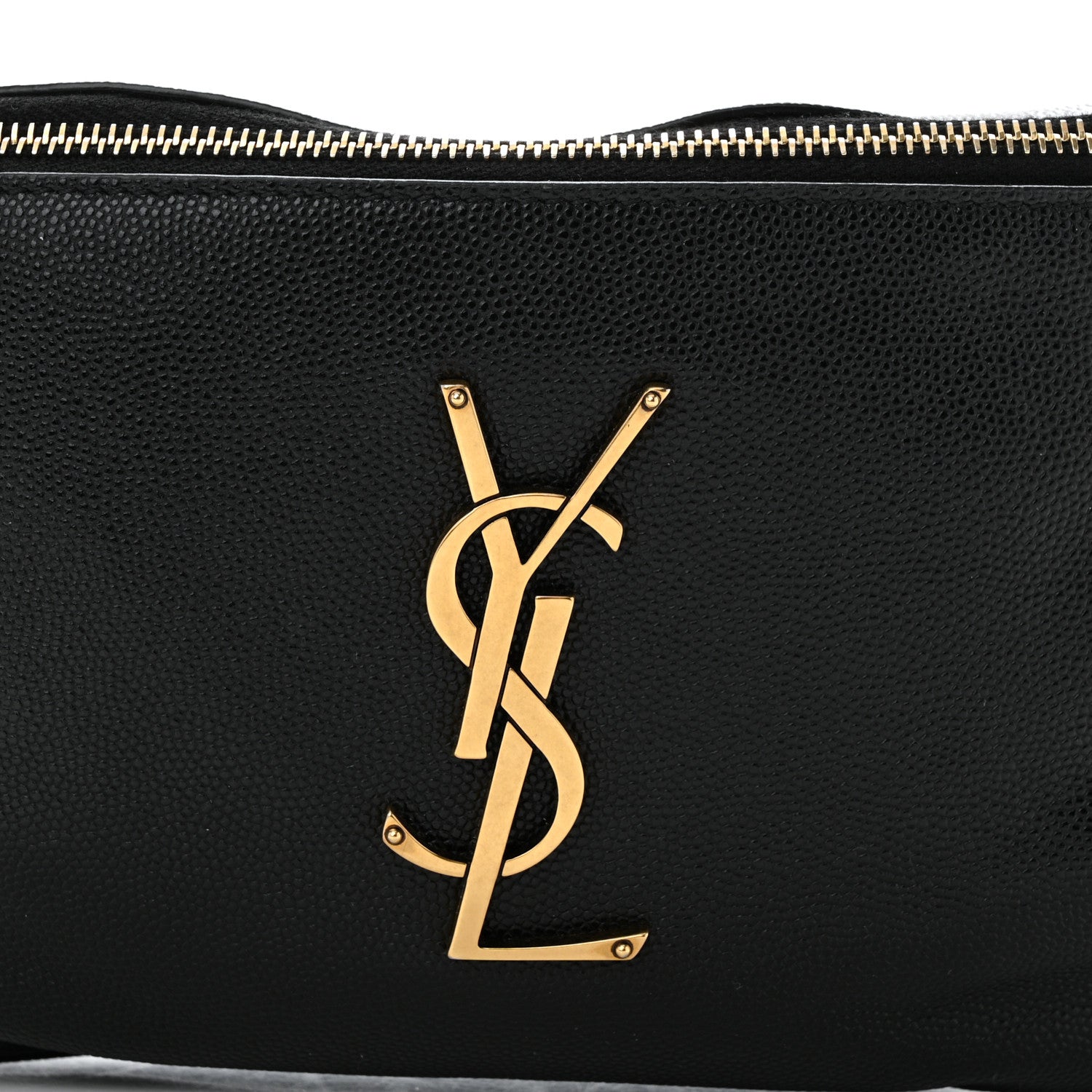 Saint Laurent Grain De Poudre Monogram Belt Bag Black 8 of 11