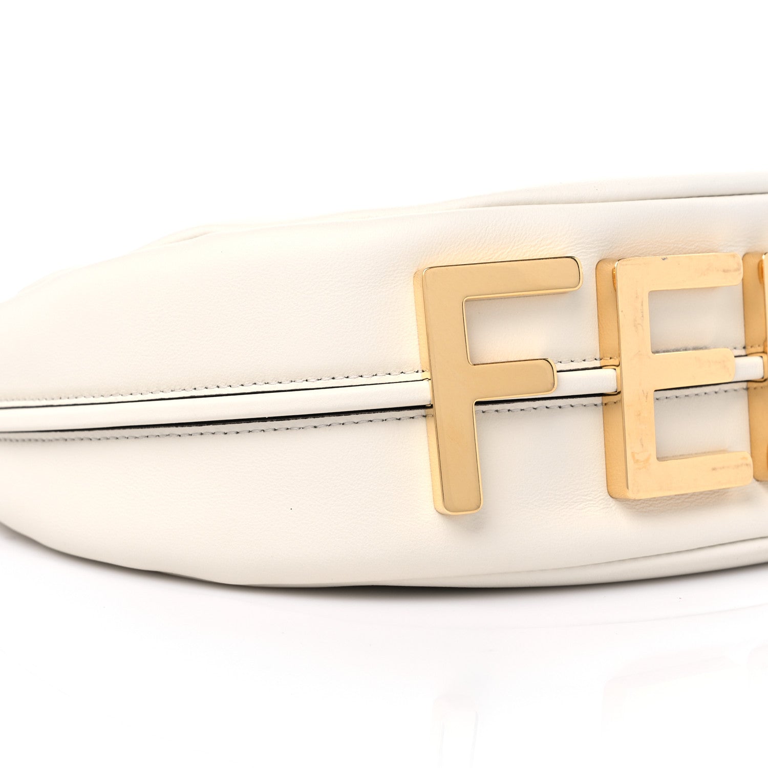 Fendi Vitello Grace Matte Small Fendigraphy Hobo Bag White Ice 8 of 10