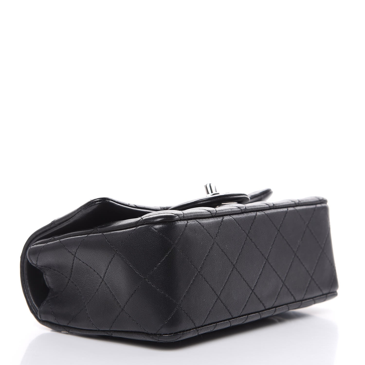 Chanel Lambskin Quilted Mini Rectangular Flap Black 4 of 11