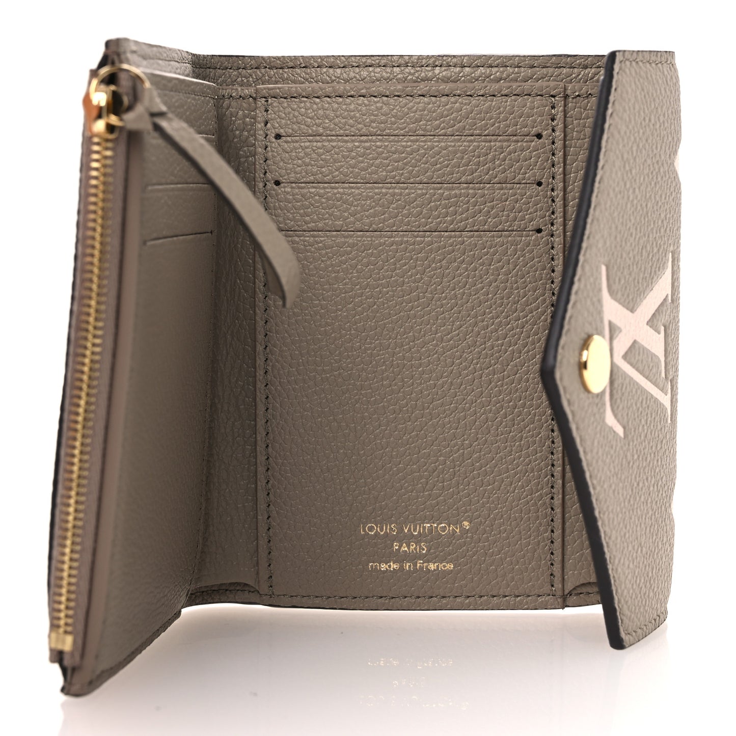Empreinte Monogram Giant Victorine Wallet Tourterelle Creme