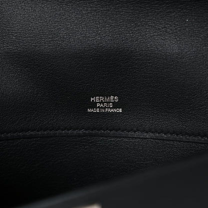 Hermes Swift Kelly Cut Clutch Pochette Black 6 of 11