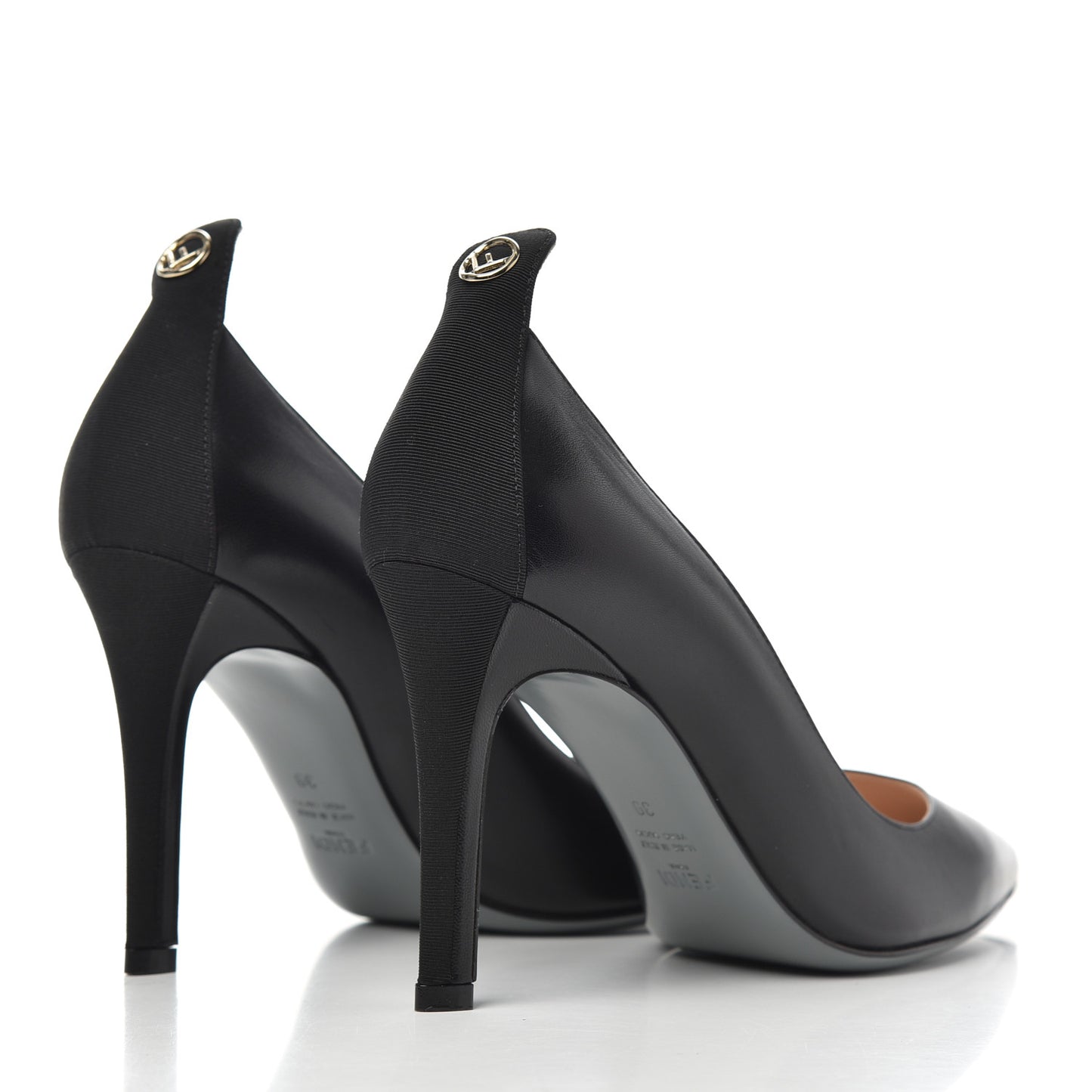 Calfskin Grosgrain Pumps 39 Black