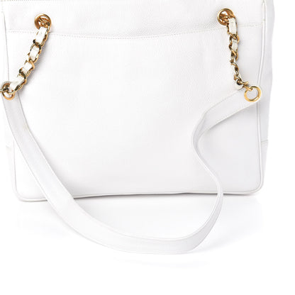 Chanel Caviar CC Timeless Tote White 17 of 19