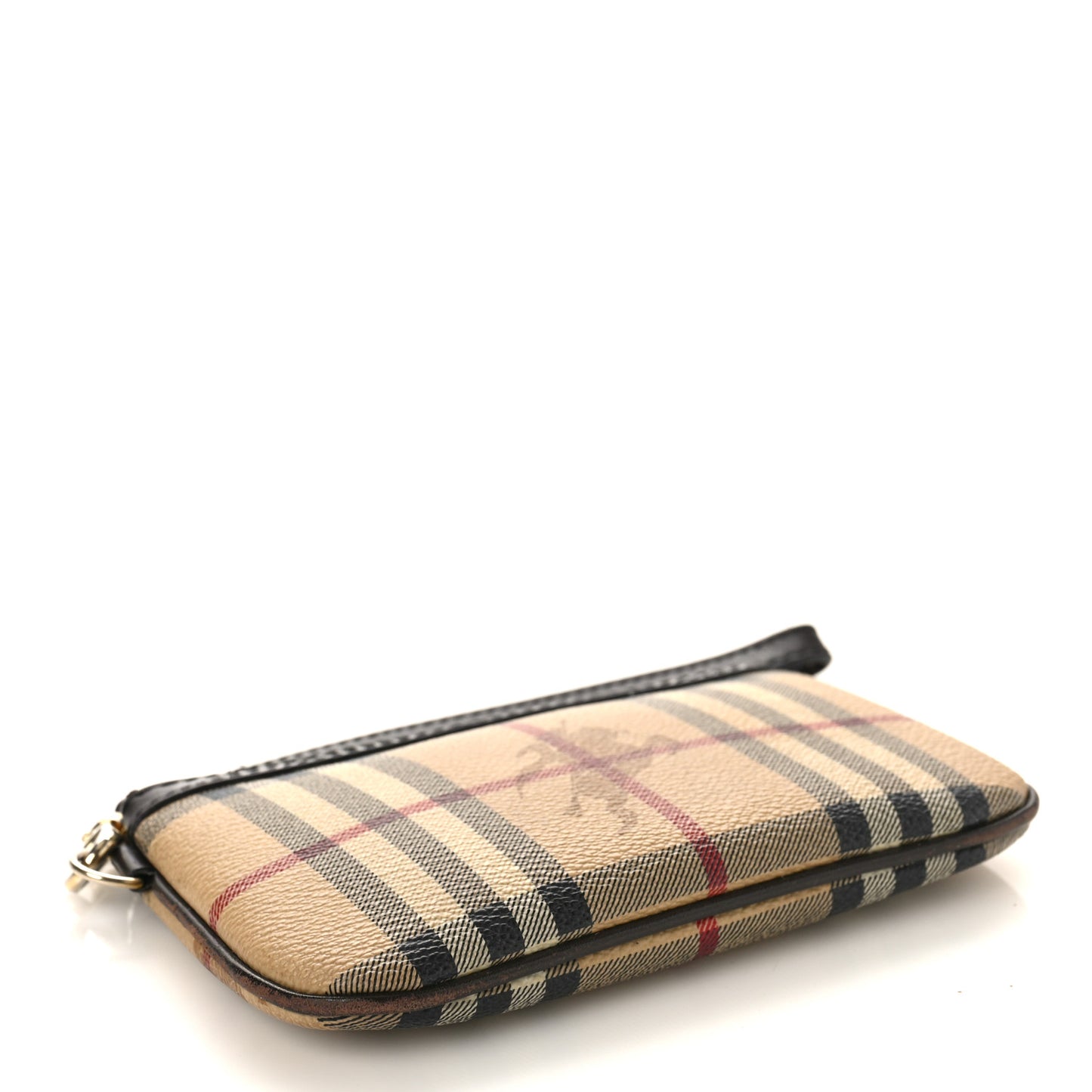 Haymarket Check Coin Case Wristlet Chocolate