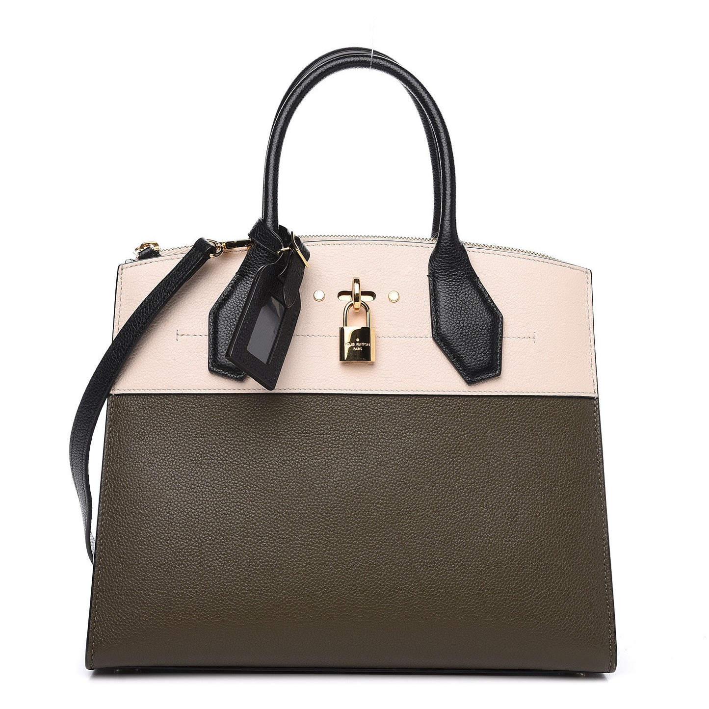 Taurillon City Steamer MM Kaki Cream Black