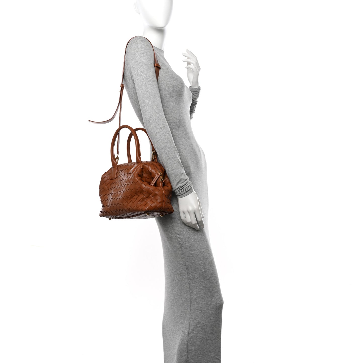 Nappa Intrecciato Bauletto Wood