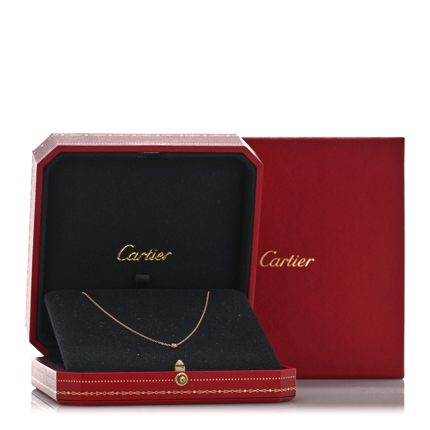 Cartier 18K Pink Gold Diamond XS D'Amour Pendant Necklace 5 of 5