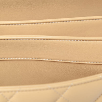 Chanel Lambskin Quilted Medium Trendy CC Flap Dual Handle Bag Beige 12 of 12