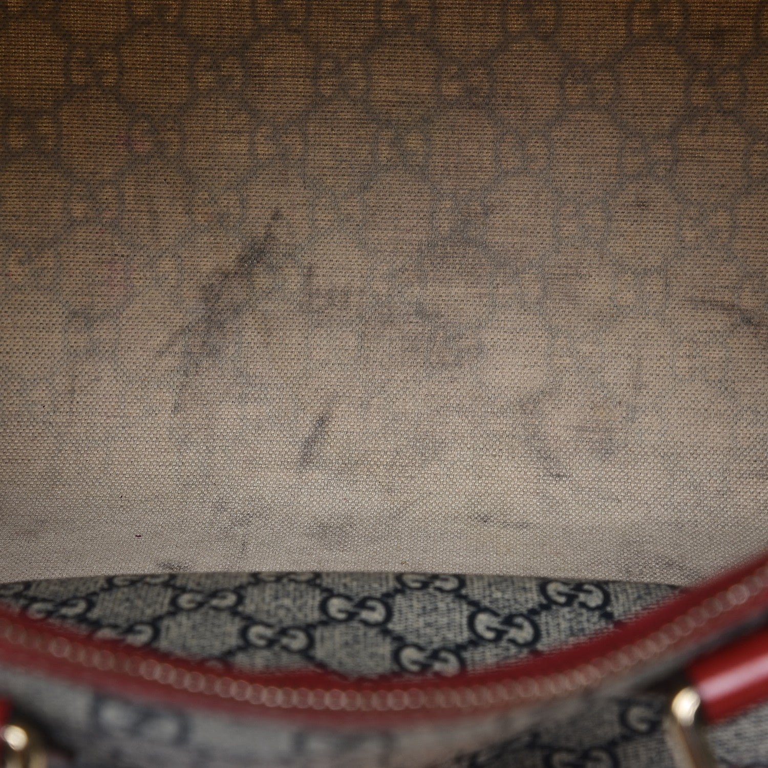 Gucci GG Plus Monogram Tattoo Heart Medium Joy Boston Red 8 of 10