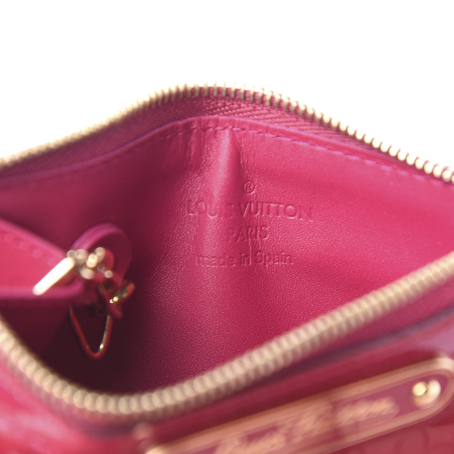 Vernis Key Pouch Rose Indien