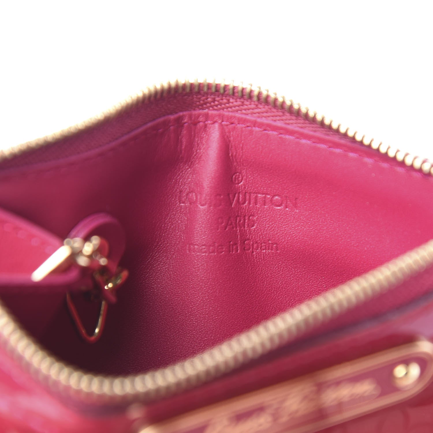 Louis Vuitton Vernis Key Pouch Rose Indien 5 of 5