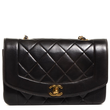 Chanel Lambskin Quilted Small Single Flap Black 1 of 8