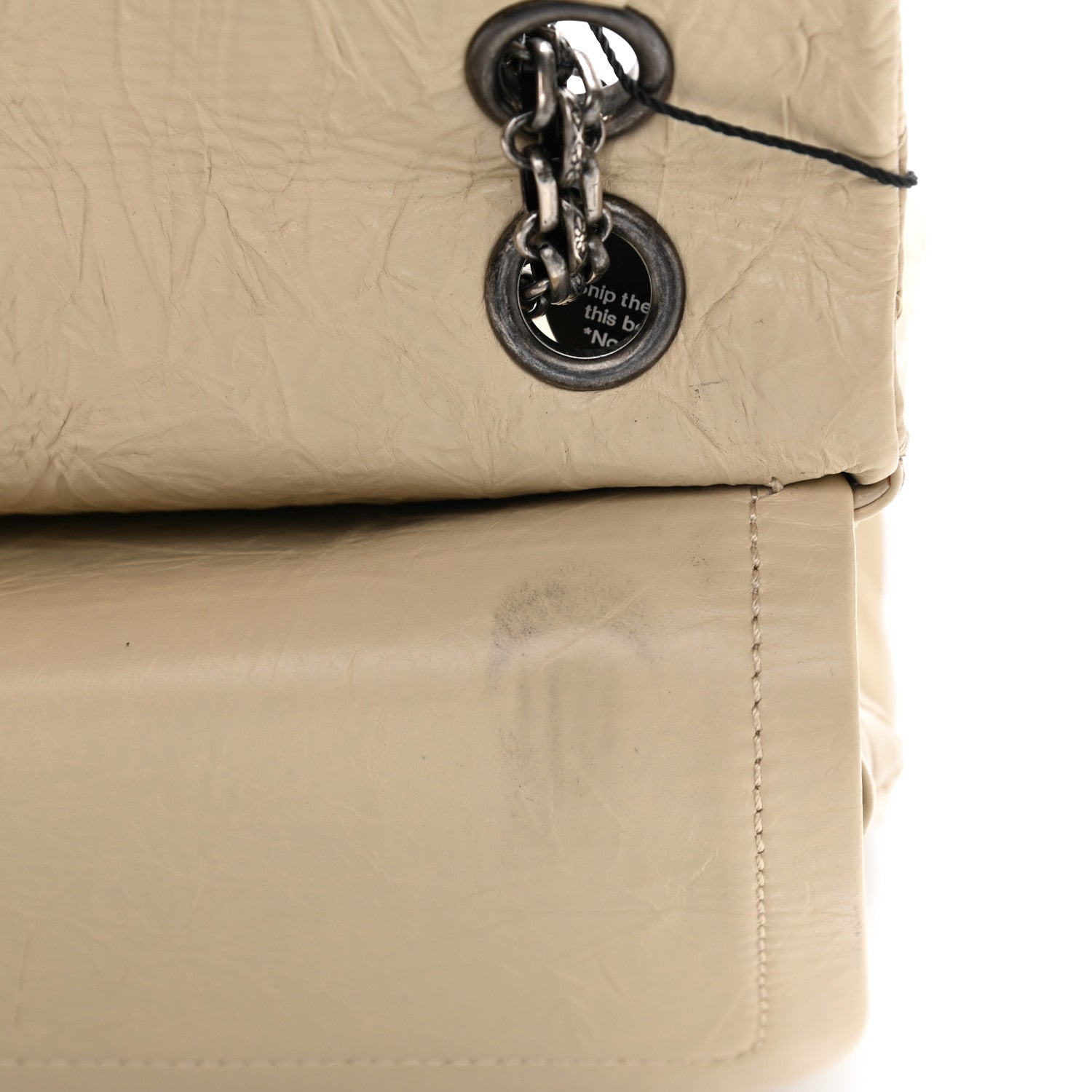 Chanel Aged Calfskin Quilted 2.55 Reissue 226 Flap Light Beige 11 of 12