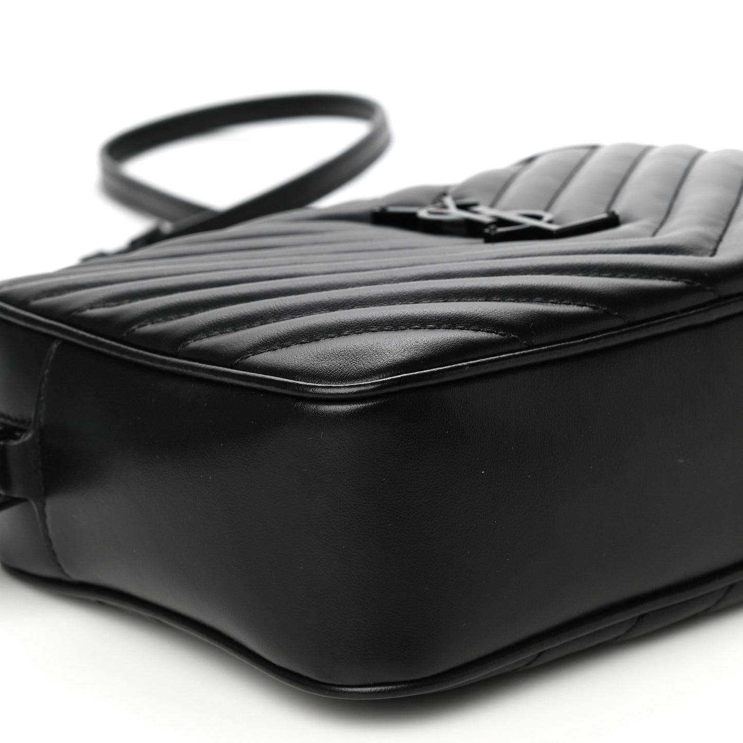 Calfskin Matelasse Monogram Lou Camera Bag Black