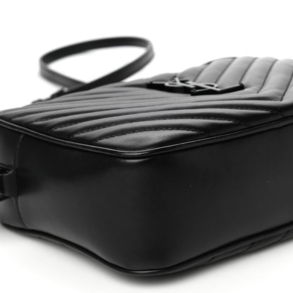 Saint Laurent Calfskin Matelasse Monogram Lou Camera Bag Black 8 of 15