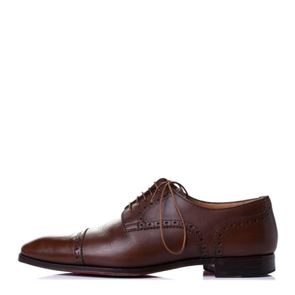 Christian Louboutin Calfskin Mens Cousin Charles Oxford 42 Havane 1 of 4