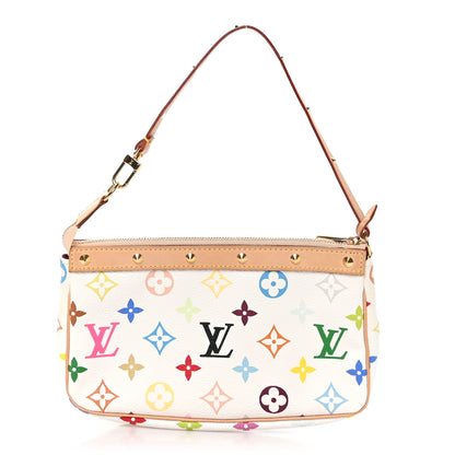 Louis Vuitton Monogram Multicolor Pochette Accessories White 1 of 12