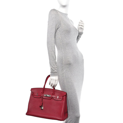 Hermes Togo BIRKIN 35 Rubis 2 of 19