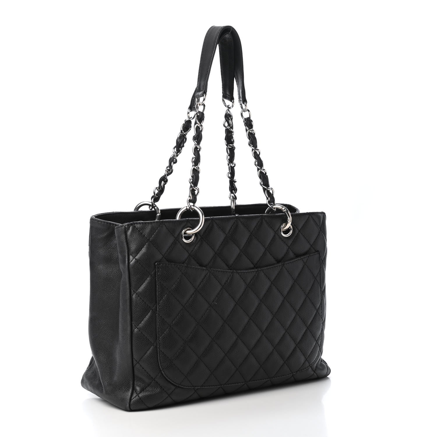 Chanel Caviar Quilted Grand Shopping Tote GST Black 2 of 4