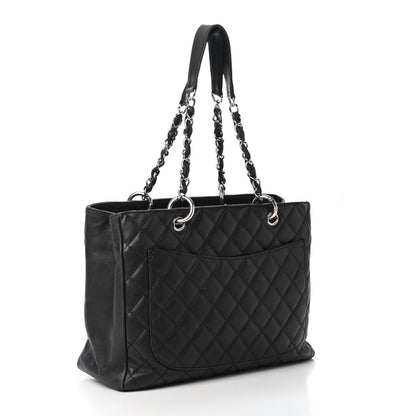 Chanel Caviar Quilted Grand Shopping Tote GST Black 2 of 4