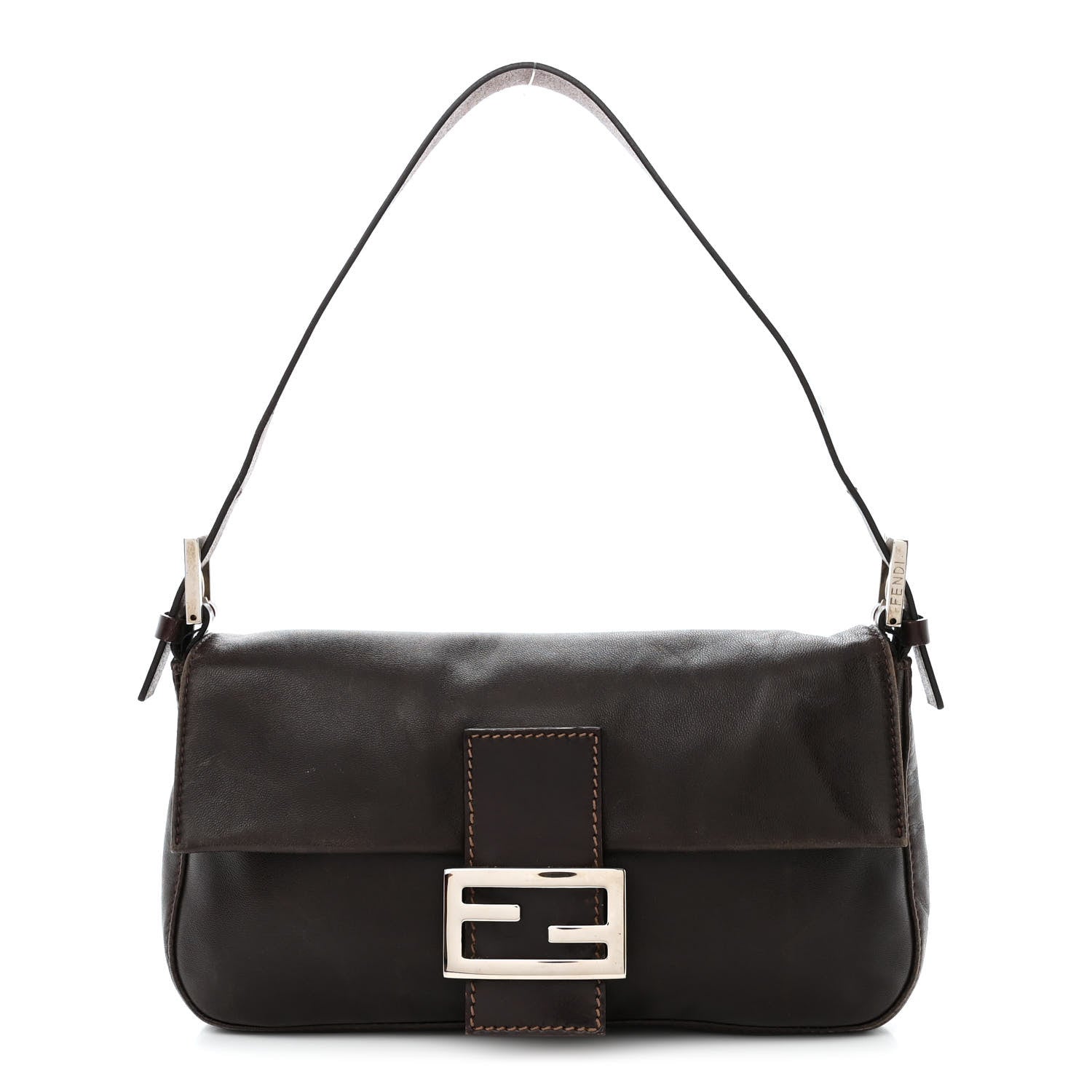 Fendi Calfskin Baguette Brown 1 of 11
