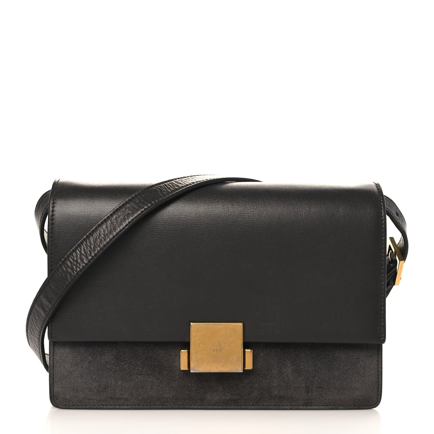 Smooth Calfskin Suede Medium Bellechasse Grey