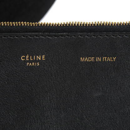 Celine Suede Small Gourmette Shoulder Bag Black 7 of 10