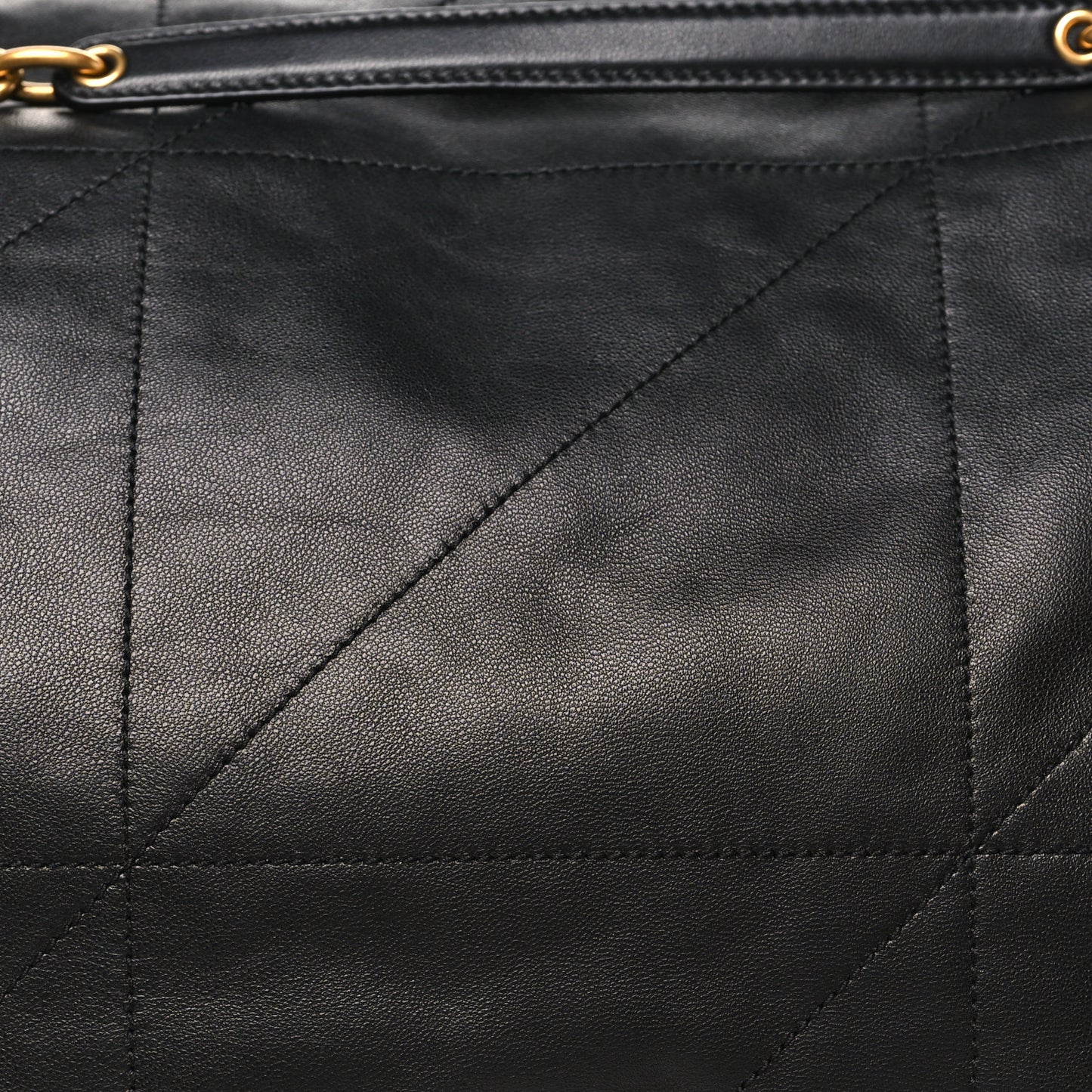 Lambskin Matelasse Monogram Large Jamie 4.3 Black