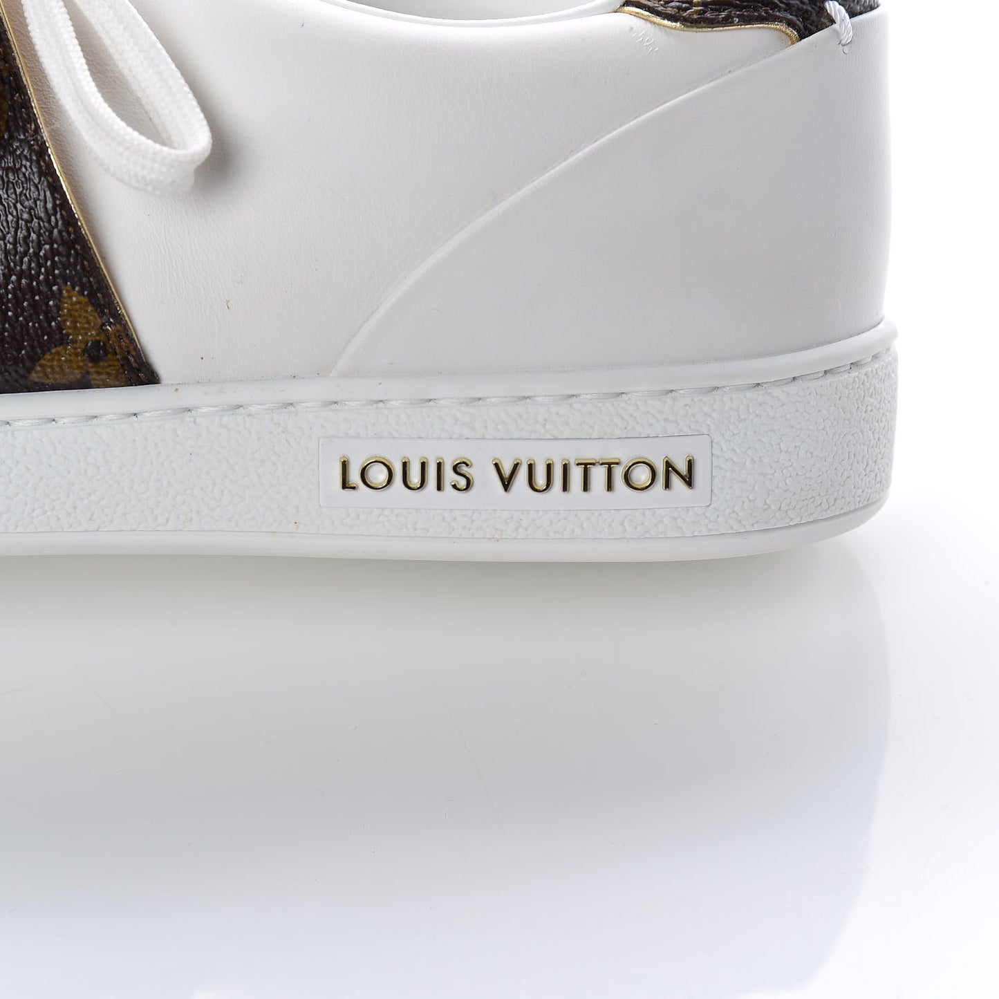 Calfskin Monogram Frontrow Sneakers 38 White