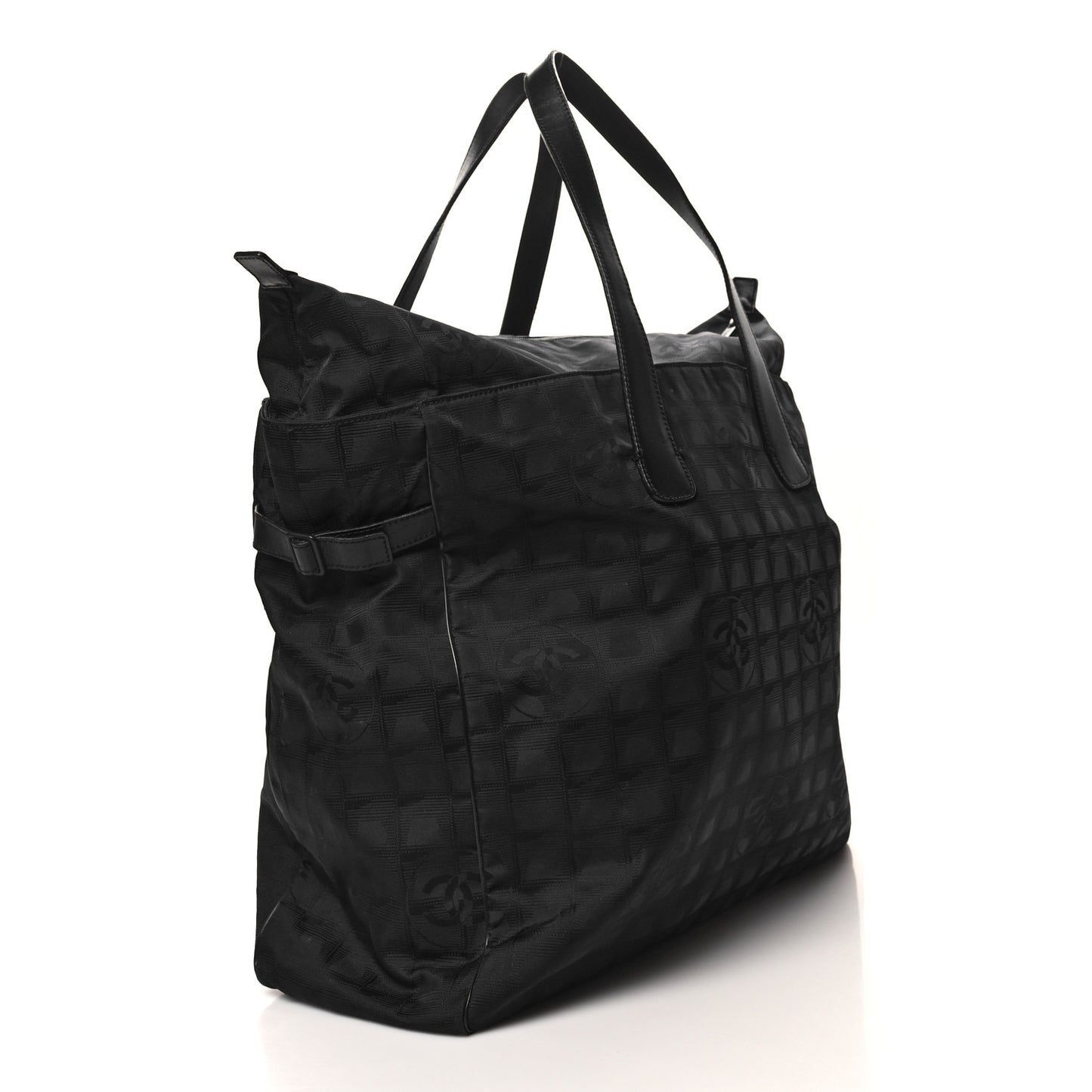 Nylon Medium Travel Tote Black