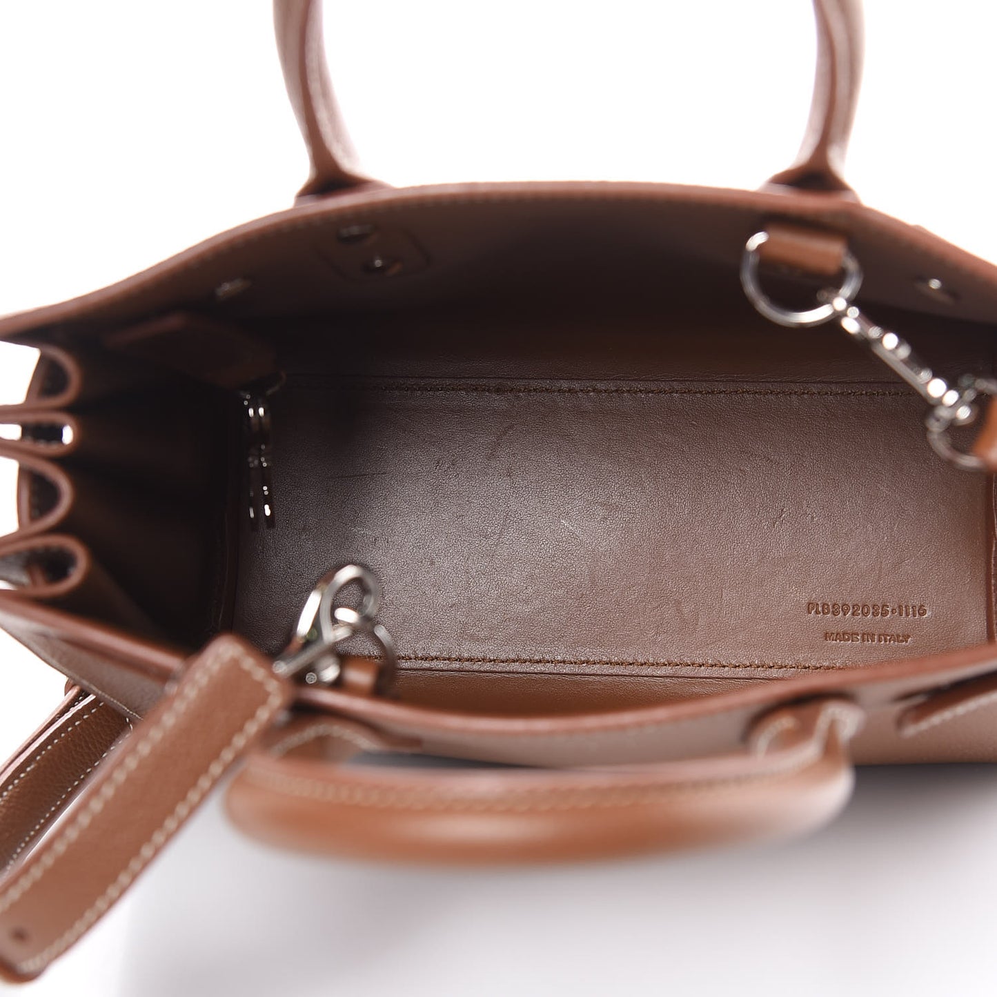 Grained Calfskin Nano Sac De Jour Moka