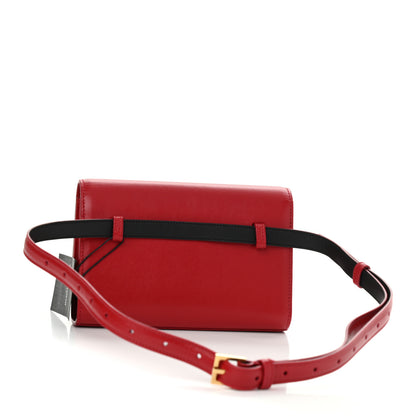 Saint Laurent Smooth Calfskin Monogram Kate Belt Bag Rouge Eros 3 of 10