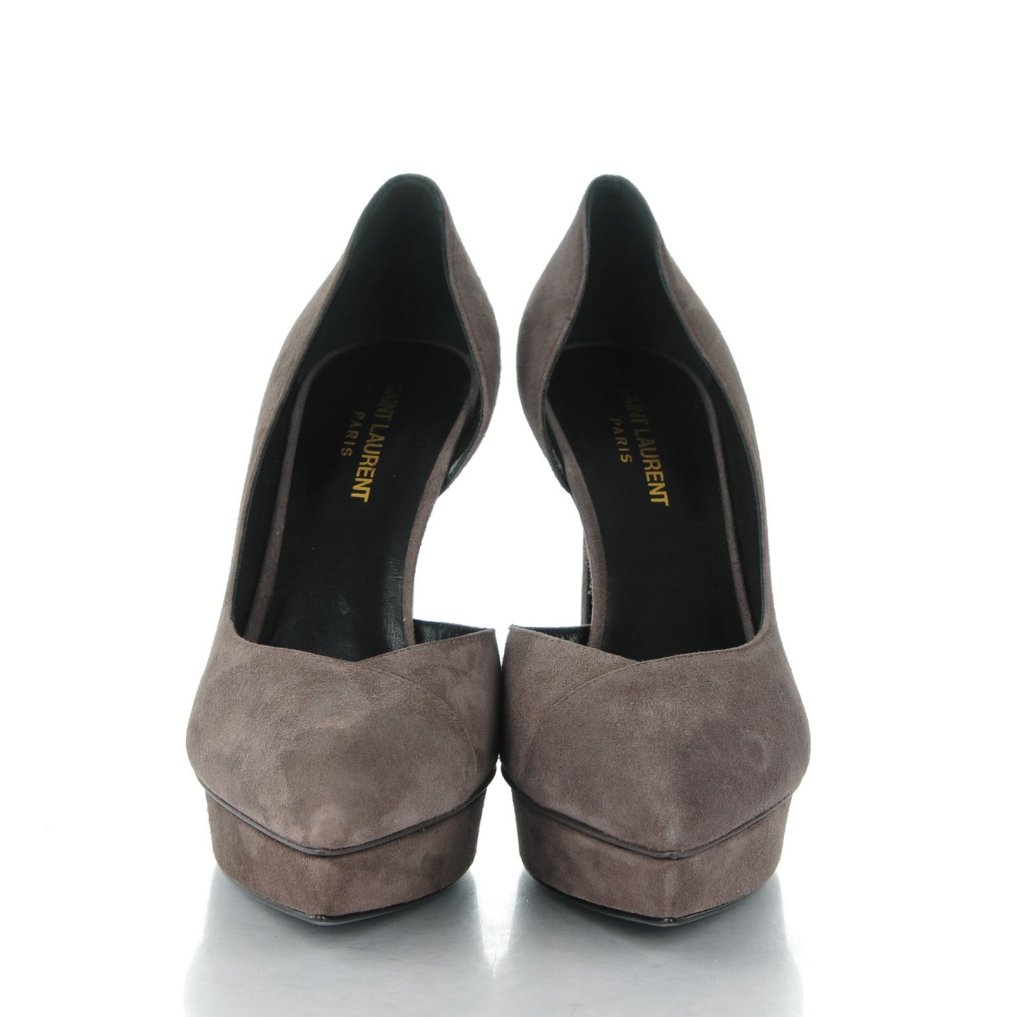 Suede Janis 80 D'Orsay Pumps 39 Road Gray