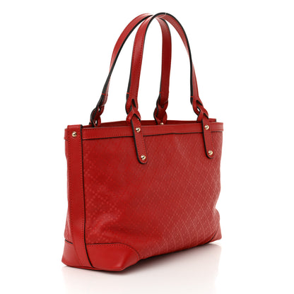 Gucci Diamante Calfskin Small Craft Tote Red 4 of 12