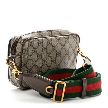 Gucci GG Supreme Monogram Web Mini Ophidia Bag Beige Ebony 3 of 12