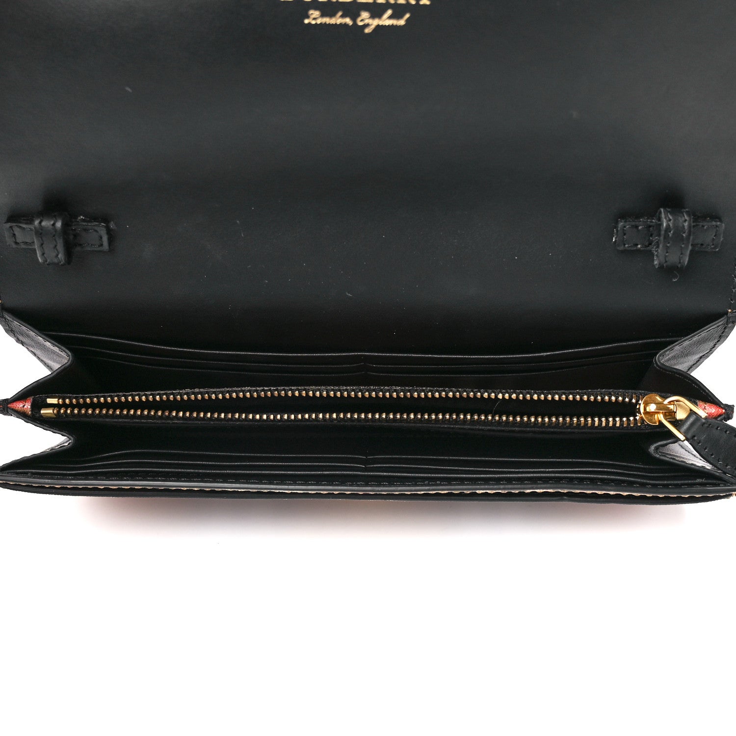 Burberry Vintage Check Halton Wallet Black 5 of 10