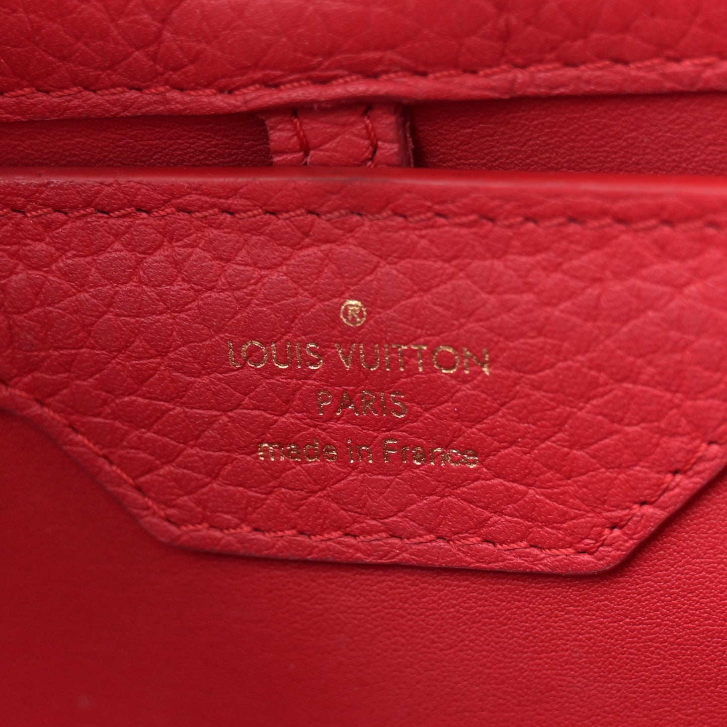 Taurillon Multicolor Capucines PM Rouge Carmine