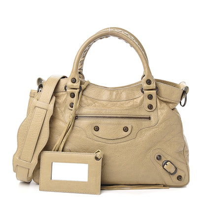 Balenciaga Agneau Giant 12 Rose Gold Hardware Town Latte Beige 1 of 12