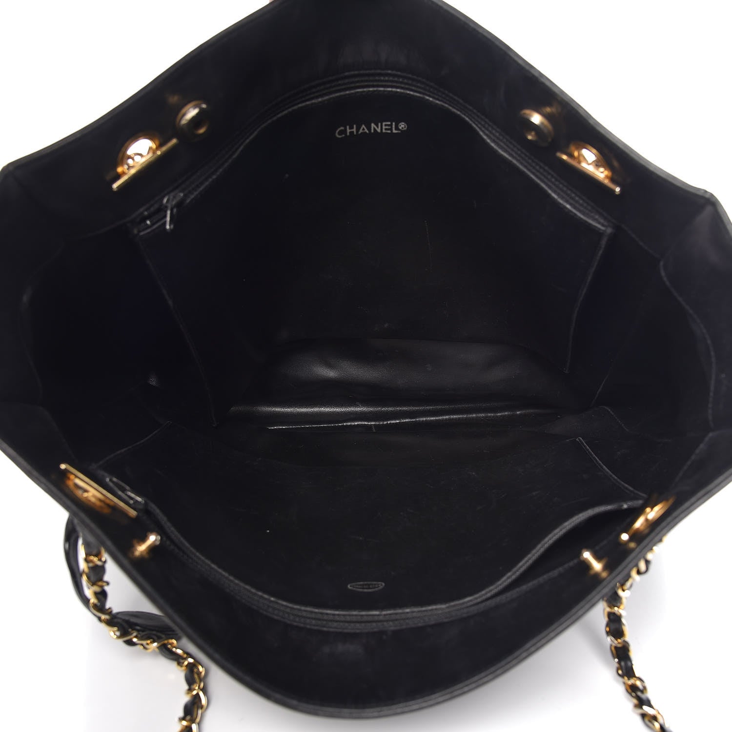 Chanel Lambskin Quilted Tote Black 5 of 21