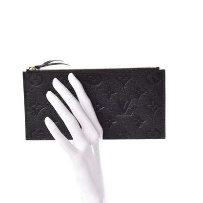 Louis Vuitton Empreinte Felicie Chain Wallet Zippered Insert Black 2 of 6