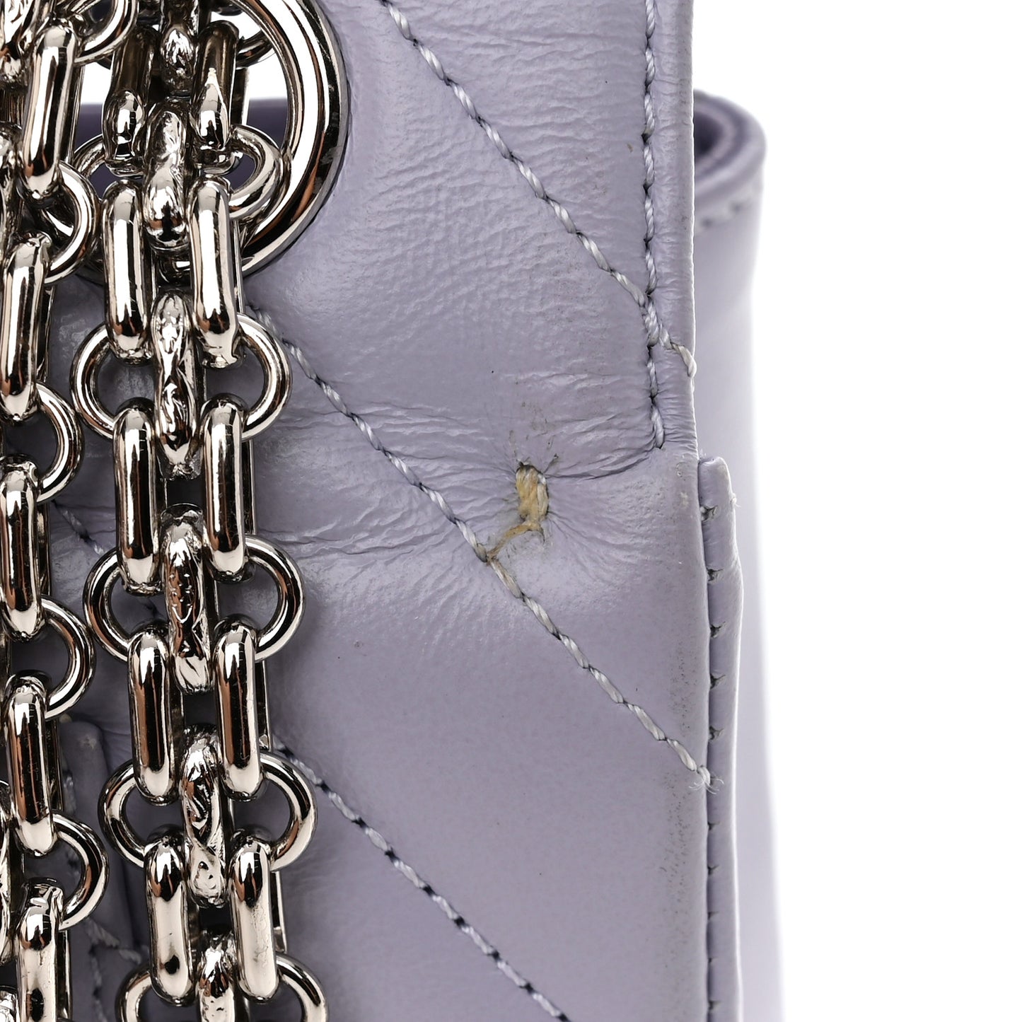 Aged Calfskin Chevron Quilted 2.55 Reissue Mini Flap Light Purple
