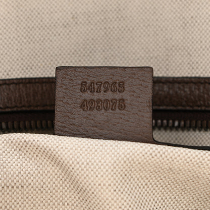 Gucci GG Supreme Monogram Calfskin Web Small Ophidia Day Backpack Beige Ebony New Acero 8 of 12