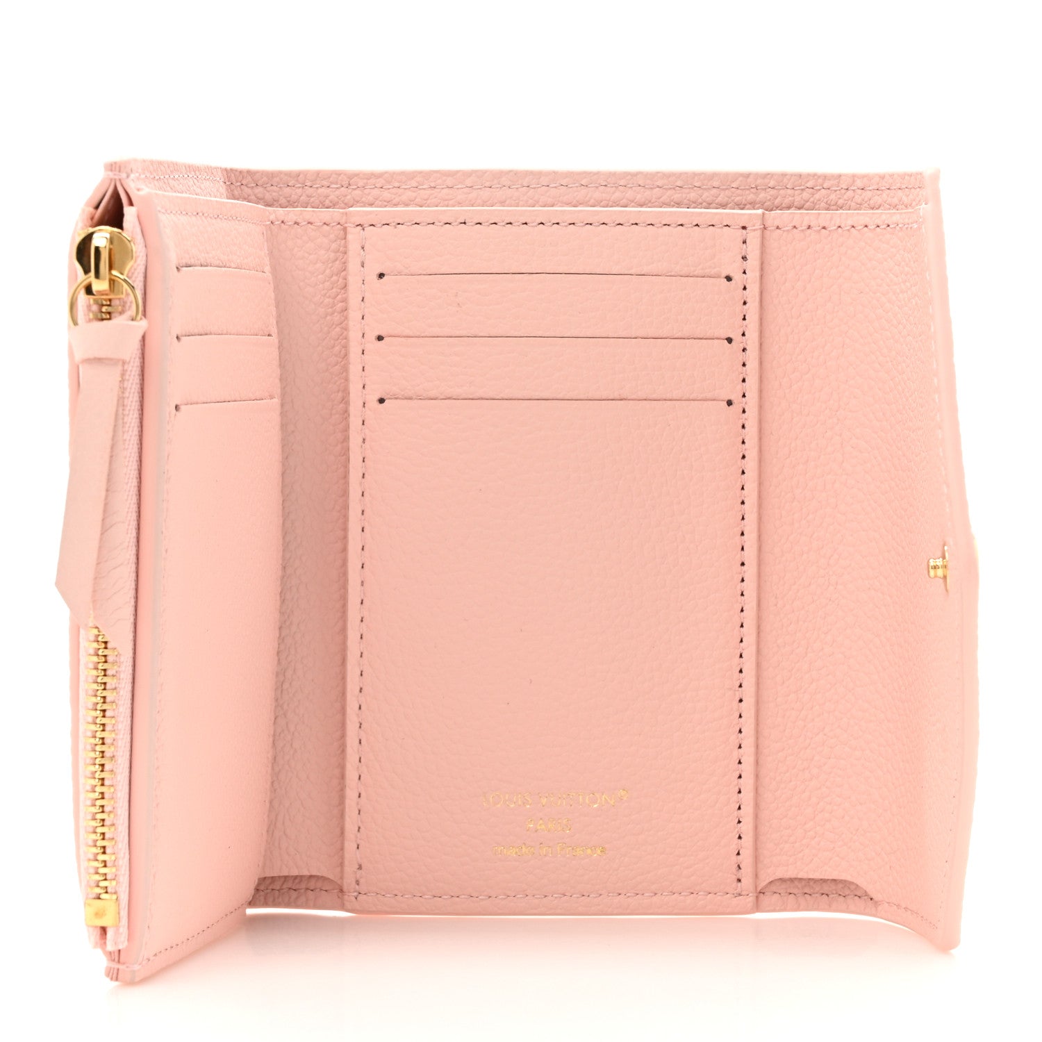 Louis Vuitton Empreinte Monogram Giant Victorine Wallet Rose Trianon Creme 5 of 8
