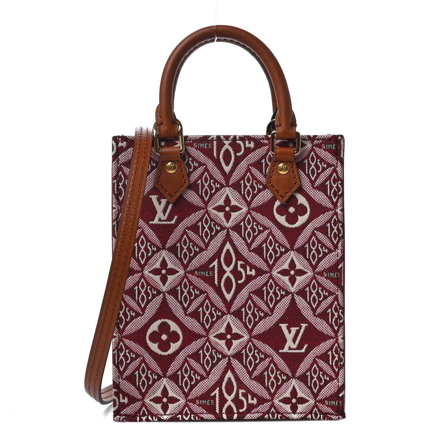 Louis Vuitton Jacquard Since 1854 Petit Sac Plat Bordeaux 1 of 8