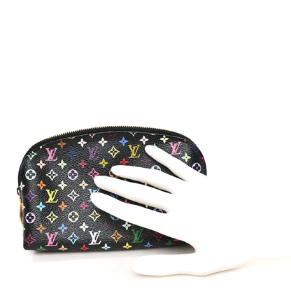 Louis Vuitton Monogram Multicolor Cosmetic Pouch Black Grenade 2 of 7