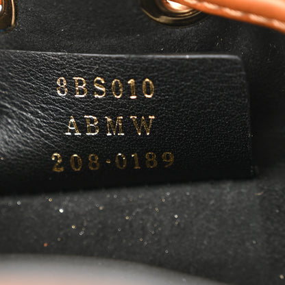 Fendi Kuban Canvas Vitello King F is Fendi FF Embroidered Mini Mon Tresor Bucket Bag Multicolor Cuoio 7 of 10