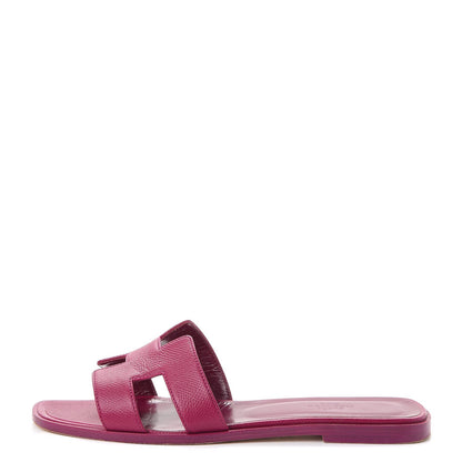 Hermes Epsom Oran Sandals 39 Pink 1 of 15