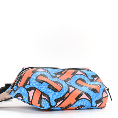 Burberry E-Canvas Logo Sonny Bum Bag Bright Cobalt 4 of 8